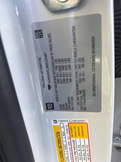 2022 Chevrolet Suburban RST