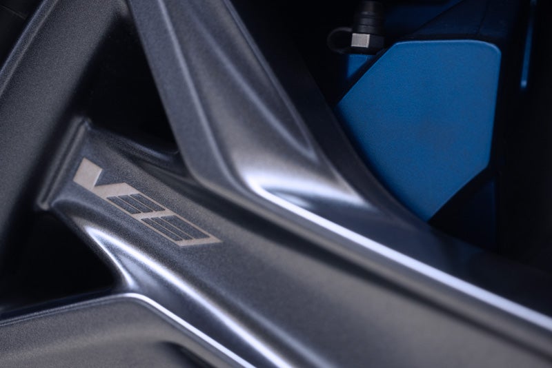 Close-up of the 2026 OPTIQ-V Brembo Performance Front Brakes | Bomnin Cadillac Nanuet in Nanuet NY