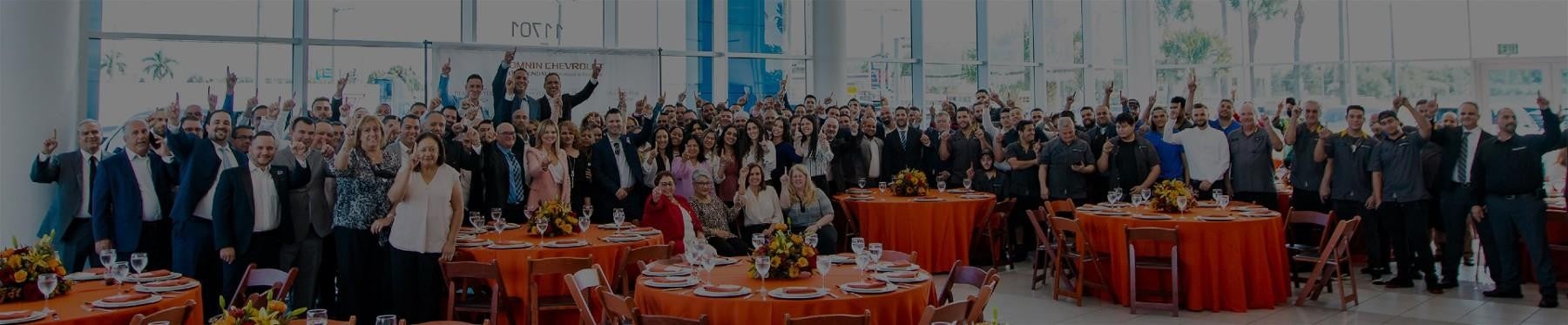 Group photo of Bomnin Cadillac Nanuet employees