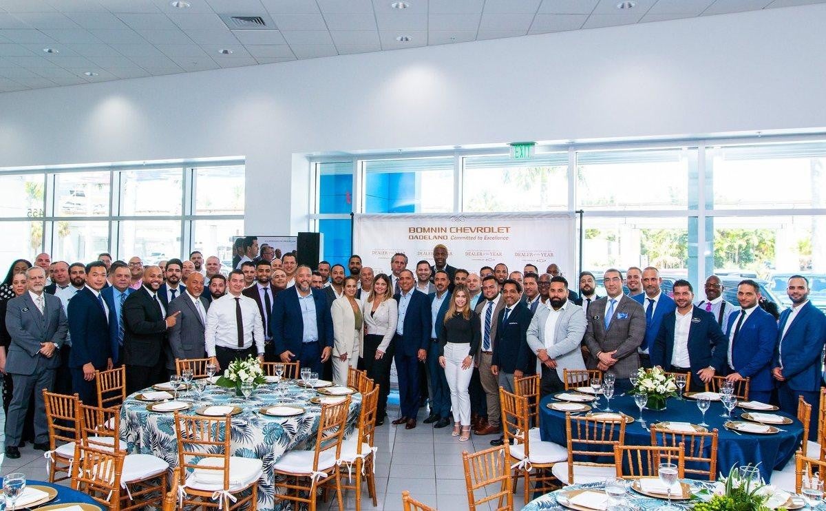 Group photo of Bomnin Cadillac Nanuet employees